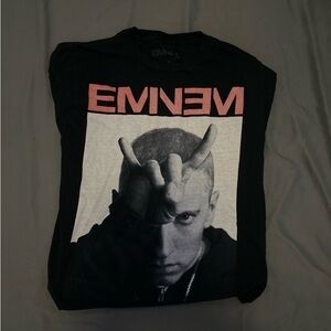 black eminem graphic tee